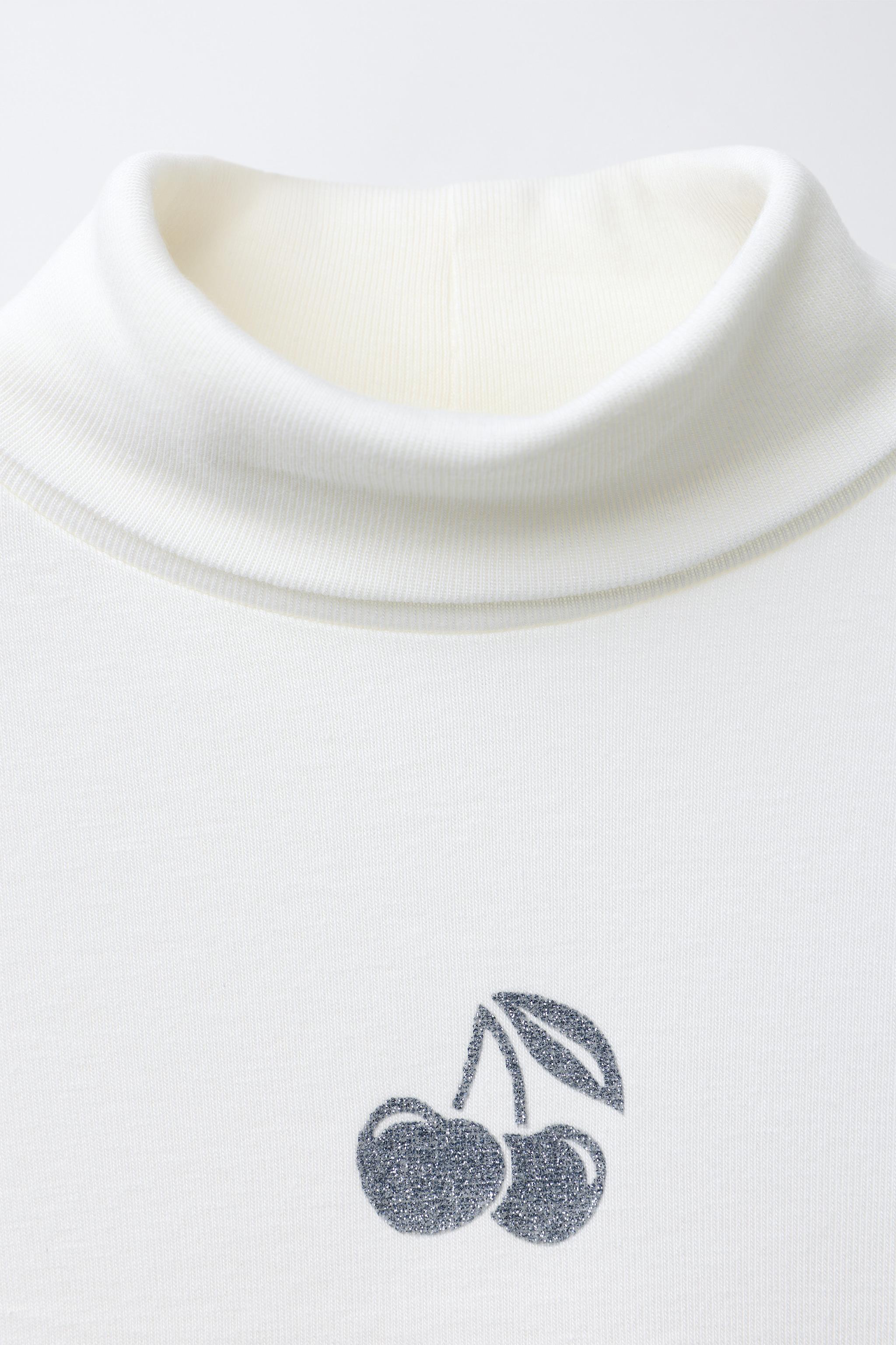 CHERRY TURTLENECK T-SHIRT